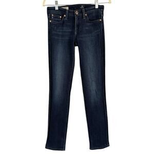 AG Adriano Goldschmied The Stilt Cigarette Leg Jeans Dark Wash Size 25 USA